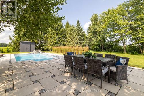 3587 Sideroad 10, Bradford West Gwillimbury, ON - Outdoor With In Ground Pool With Deck Patio Veranda With Backyard