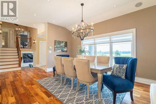 3587 Sideroad 10, Bradford West Gwillimbury, ON - Indoor Photo Showing Dining Room With Fireplace