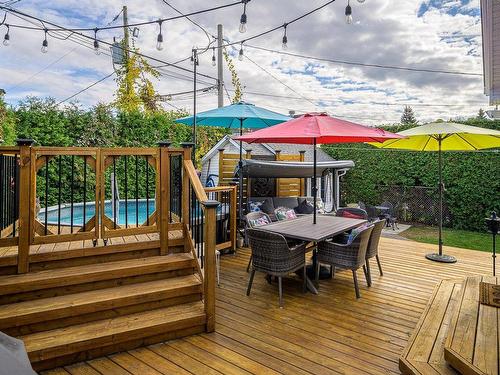 Balcon - 292 25E Avenue, Saint-Jérôme, QC - Outdoor With Above Ground Pool With Deck Patio Veranda