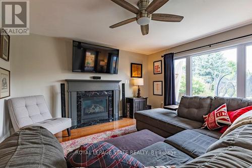 35 Banbury Drive, Hamilton, ON - Indoor Photo Showing Living Room With Fireplace