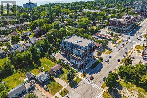 AERIAL - 34 Plains Road E Unit# 208, Burlington, ON - Outdoor With View