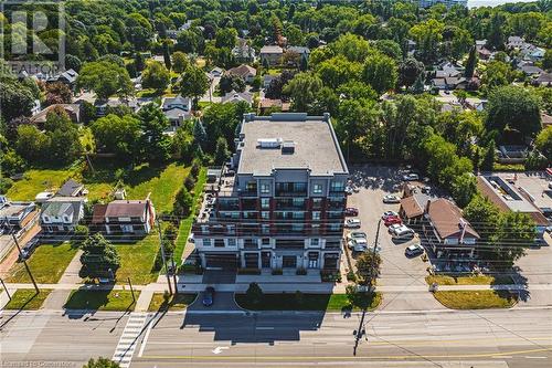 AERIAL - 34 Plains Road E Unit# 208, Burlington, ON - Outdoor With View