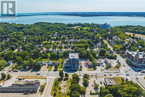 AERIAL - 34 Plains Road E Unit# 208, Burlington, ON - Outdoor With Body Of Water With View