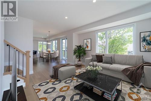 Virtual staging applied - 27 Bachman Terrace, Ottawa, ON - Indoor Photo Showing Living Room