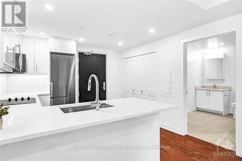 405 - 180 George Street, Ottawa, ON - Indoor Photo Showing Kitchen With Double Sink