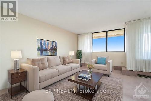 1907 - 1285 Cahill Drive, Ottawa, ON - Indoor Photo Showing Living Room