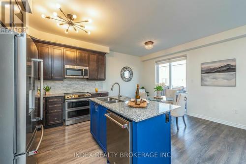 57 Callandar Road, Brampton, ON - Indoor Photo Showing Kitchen With Stainless Steel Kitchen With Double Sink With Upgraded Kitchen