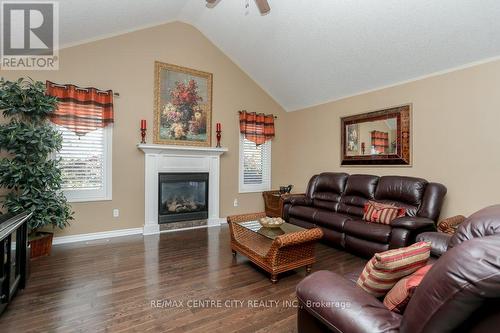 27 Peach Tree Boulevard, St. Thomas, ON - Indoor Photo Showing Living Room With Fireplace