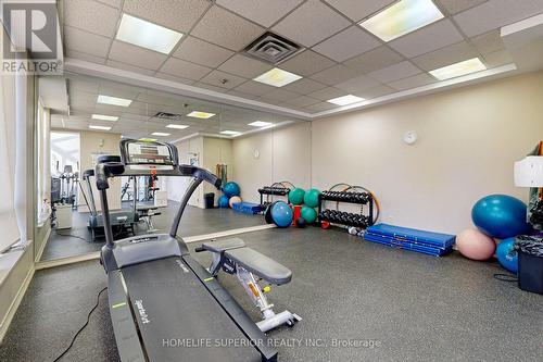 603 - 711 Rossland Road E, Whitby (Pringle Creek), ON - Indoor Photo Showing Gym Room