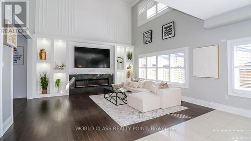 967 Barton Way, Innisfil, ON - Indoor Photo Showing Living Room With Fireplace