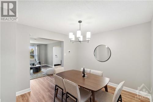 Dining Room w/ view to the living room - 3310 Southgate Drive Unit#245, Ottawa, ON - Indoor Photo Showing Dining Room