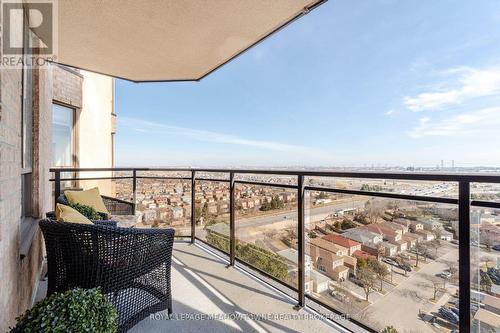 1512 - 20 Cherrytree Drive, Brampton, ON - Outdoor With Balcony With View With Exterior