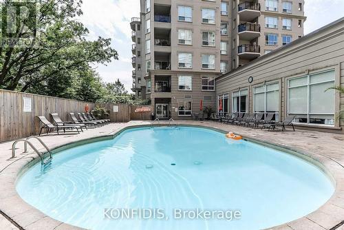 702 - 8 Maison Parc Court, Vaughan, ON - Outdoor With In Ground Pool With Balcony