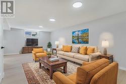 basement Living Room Virtually Staged - 