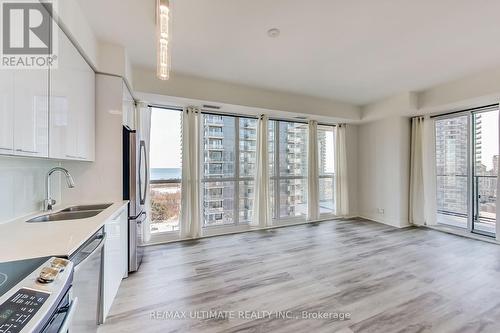 1701 - 10 Park Lawn Road, Toronto, ON - Indoor Photo Showing Kitchen With Double Sink