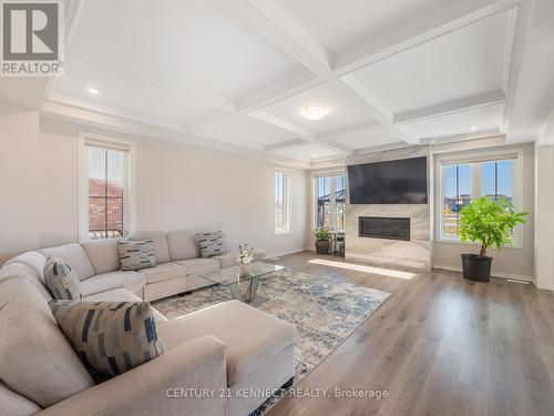 38 Mildred Gillies Street, North Dumfries, ON - Indoor Photo Showing Living Room With Fireplace