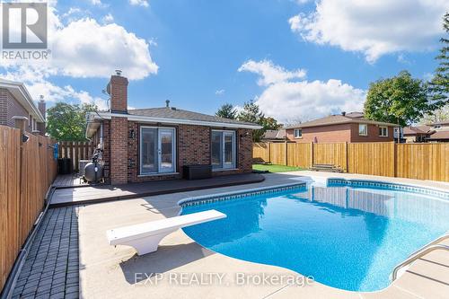 48 Goldcrest Road, Brampton, ON - Outdoor With In Ground Pool