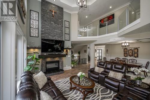 3900 Barnes Drive, Prince George, BC - Indoor Photo Showing Other Room With Fireplace