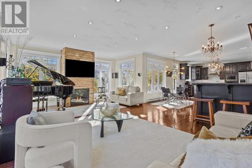 8 Carriage Lane, St. John'S, NL - Indoor Photo Showing Living Room With Fireplace