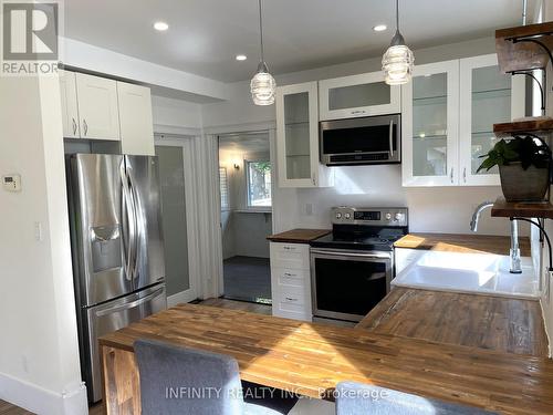 528 Elm Avenue, Windsor, ON - Indoor Photo Showing Kitchen With Double Sink