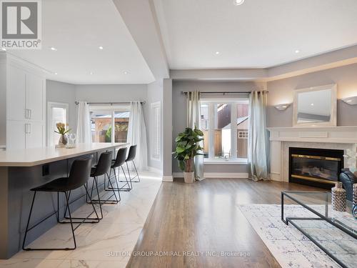 54 Saint Victor Drive, Vaughan, ON - Indoor Photo Showing Living Room With Fireplace