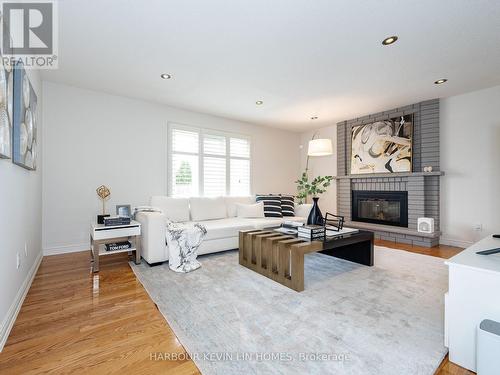 37 Laser Court, Richmond Hill, ON - Indoor Photo Showing Living Room With Fireplace