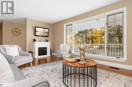 80 Stephenson Rd 7 E, Huntsville (Stephenson), ON - Indoor Photo Showing Living Room With Fireplace