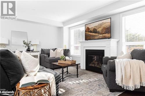 74 Fieldstream Chase, Bracebridge, ON - Indoor Photo Showing Living Room With Fireplace