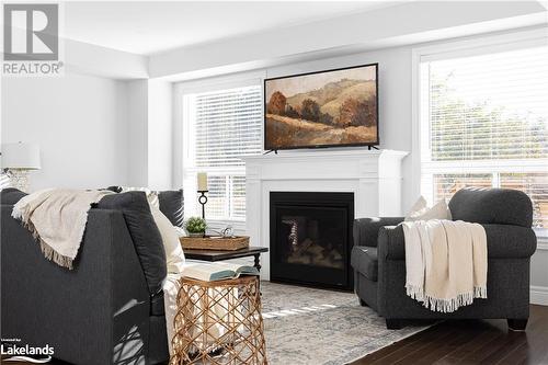 74 Fieldstream Chase, Bracebridge, ON - Indoor Photo Showing Living Room With Fireplace