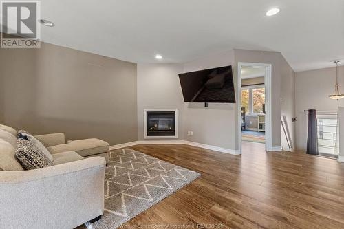 1130 Pearson Avenue, Windsor, ON - Indoor Photo Showing Living Room With Fireplace