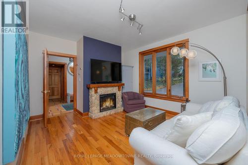 147 Main Street S, Halton Hills, ON - Indoor Photo Showing Living Room With Fireplace