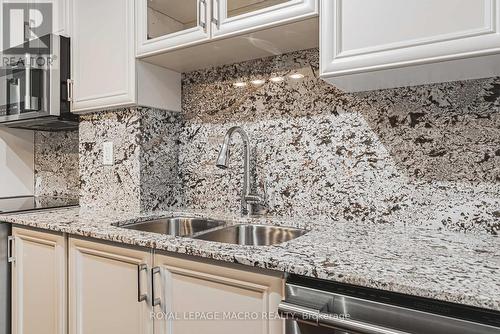 208 - 34 Plains Road E, Burlington, ON - Indoor Photo Showing Kitchen With Double Sink