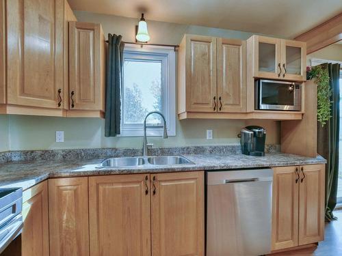 Kitchen - 1136 Ch. De Val-Des-Lacs, Sainte-Sophie, QC - Indoor Photo Showing Kitchen With Double Sink