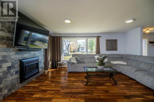 1511 Alward Street, Prince George, BC - Indoor Photo Showing Living Room With Fireplace