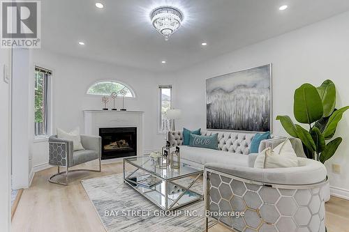 36 Elena Crescent, Vaughan, ON - Indoor Photo Showing Living Room With Fireplace