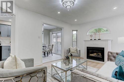 36 Elena Crescent, Vaughan, ON - Indoor Photo Showing Living Room With Fireplace