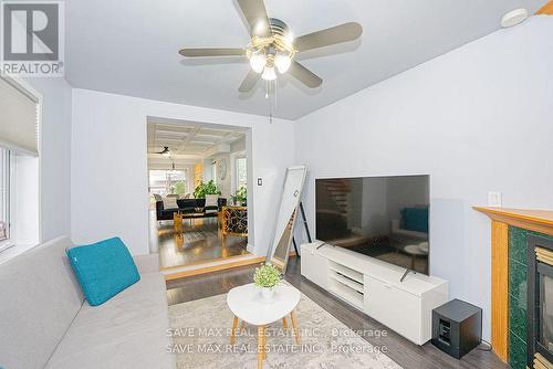 181 Sunforest Drive, Brampton, ON - Indoor Photo Showing Living Room With Fireplace