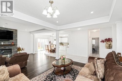 4 Dolomiti Court, Hamilton, ON - Indoor Photo Showing Living Room With Fireplace