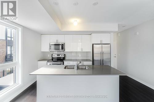 201 - 1208 Main Street E, Milton, ON - Indoor Photo Showing Kitchen With Double Sink With Upgraded Kitchen