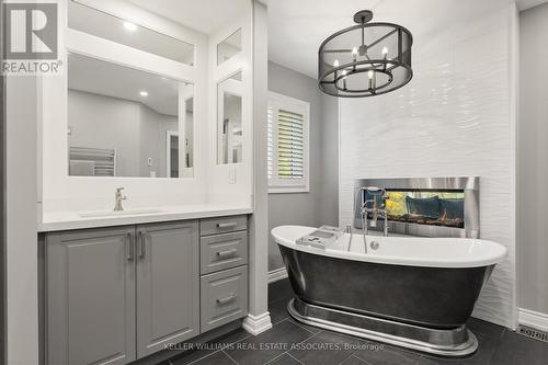 5339 Jameson Crescent, Burlington, ON - Indoor Photo Showing Bathroom With Fireplace