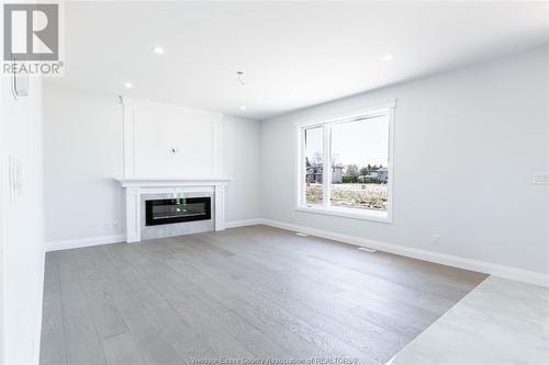 5263 Habib Drive, Tecumseh, ON - Indoor Photo Showing Living Room With Fireplace