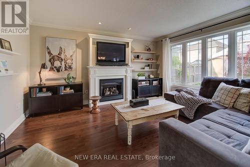 23 Barrett Avenue, Brantford, ON - Indoor Photo Showing Living Room With Fireplace