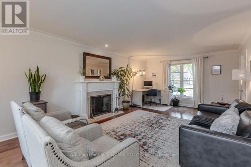 2091 Canterbury Drive, Burlington, ON - Indoor Photo Showing Living Room With Fireplace