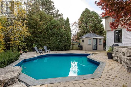 2091 Canterbury Drive, Burlington, ON - Outdoor With In Ground Pool With Deck Patio Veranda With Backyard