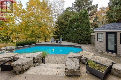 2091 Canterbury Drive, Burlington, ON - Outdoor With In Ground Pool With Backyard