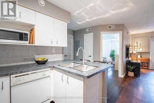 308 - 4015 Kilmer Drive, Burlington, ON - Indoor Photo Showing Kitchen With Double Sink