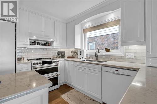 1410 Montreal Road, Cornwall, ON - Indoor Photo Showing Kitchen With Double Sink