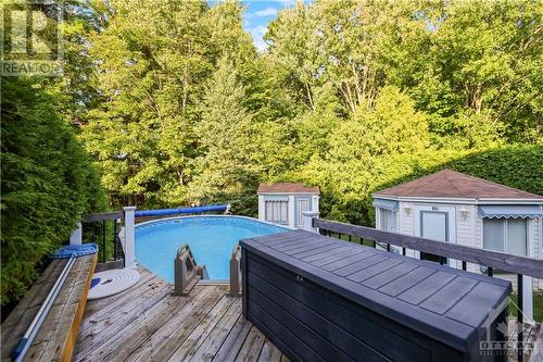 95 Springcreek Crescent, Ottawa, ON - Outdoor With Above Ground Pool With Backyard