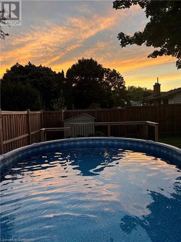 48 Hickson Drive, Kitchener, ON - Outdoor With Above Ground Pool With View