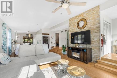 876 Queen Street, Champlain, ON - Indoor Photo Showing Living Room With Fireplace